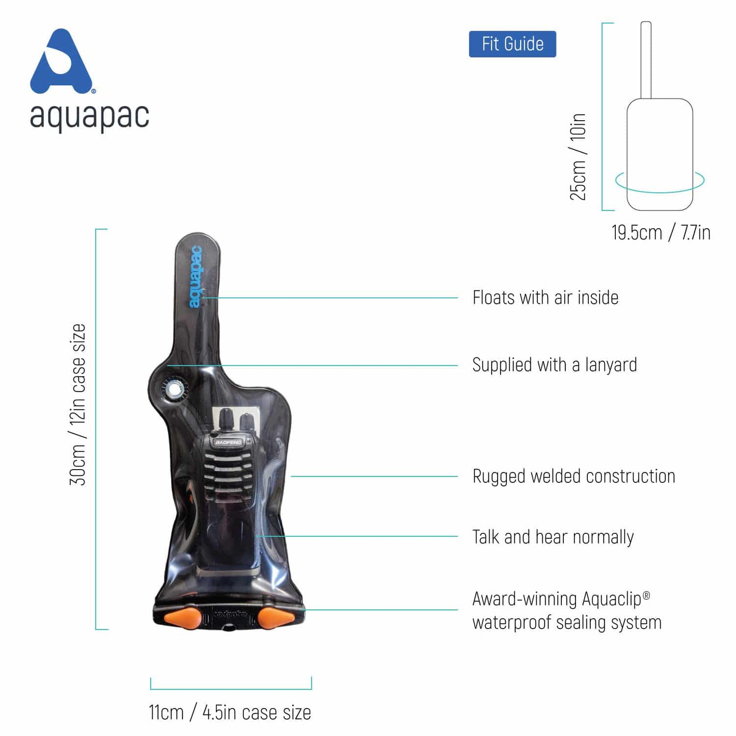 Mini Waterproof VHF Radio Case - Aquapac
