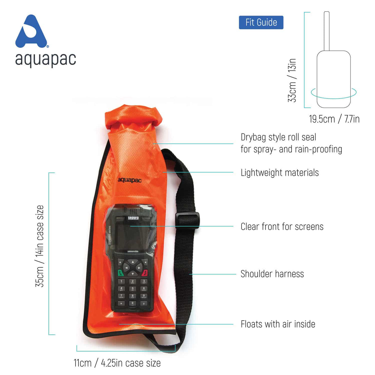 'Stormproof' Waterproof VHF Radio Case - Aquapac
